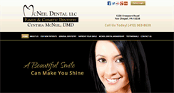 Desktop Screenshot of mcneildental.com